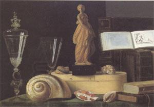 Sebastian Stoskopff Still Life with a Statuette and Shells (mk05) China oil painting art